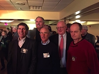Hockey Old Timers, Alan Nathan, Jeff Cohen, Barry MacCarthy, Kevin Fleming and Ray Plagge.